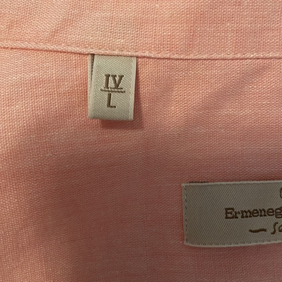 Ermenegildo Zegna Soft Linen Long Sleeve Button Up w Front Pocket - Picture 10 of 13